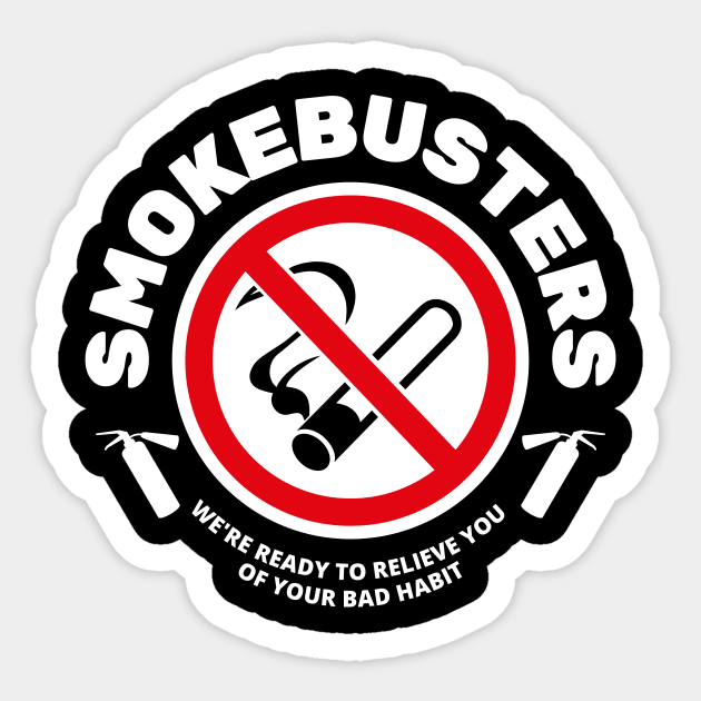 Smokebusters No Smoking Logo Sticker by Movie Vigilante